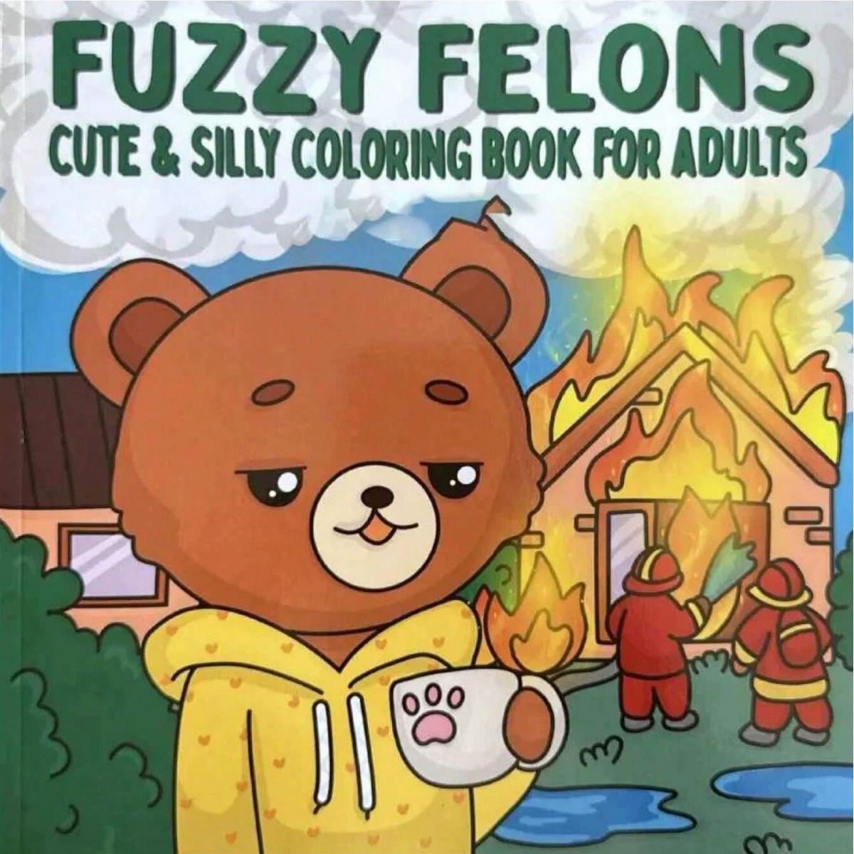 Adult Coloring Book Stress Relief - Libro para colorear para adultos Fuzzy
