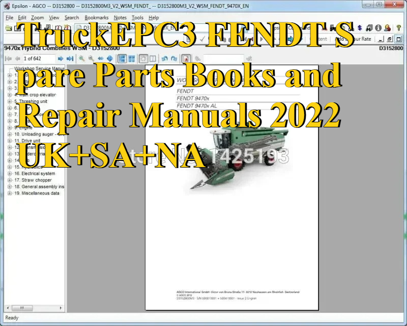 Books - TruckEPC3 FENDT Repuestos Libros y manuales