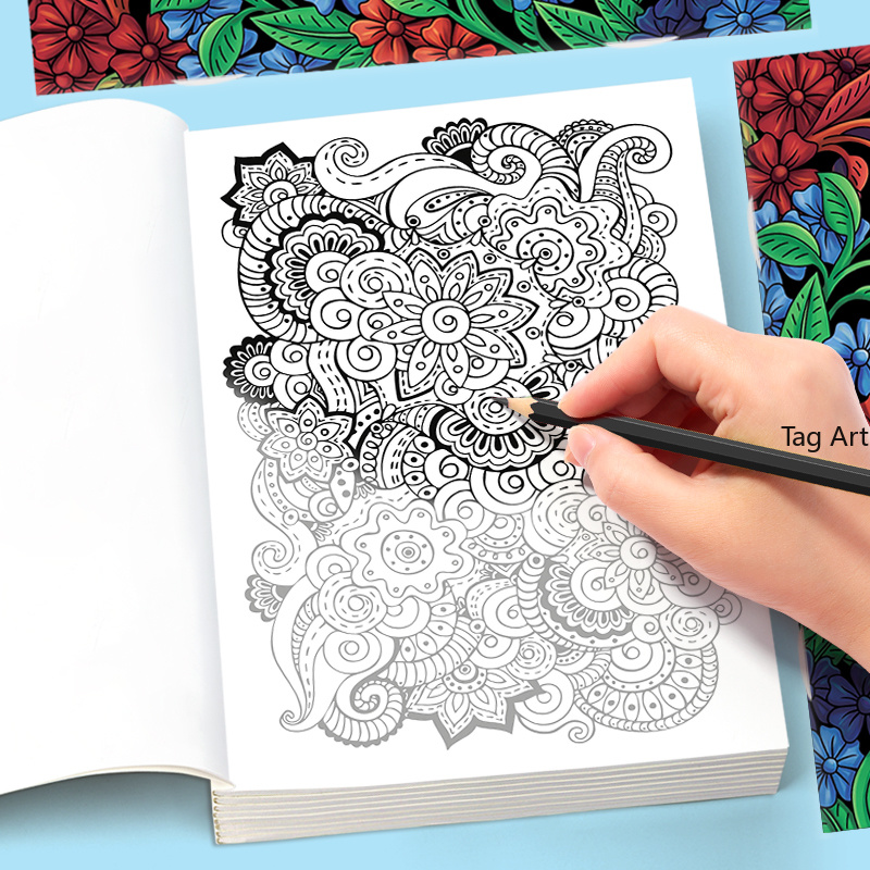 Libro de Colorear con Temática - Adult Coloring Book Stress Relief reseña y precio