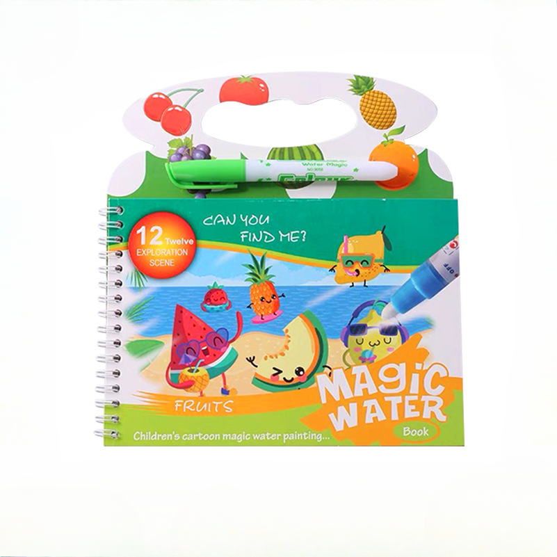 Libro mágico de pintura al agu - Reusable Water Magic Coloring Book reseña y precio