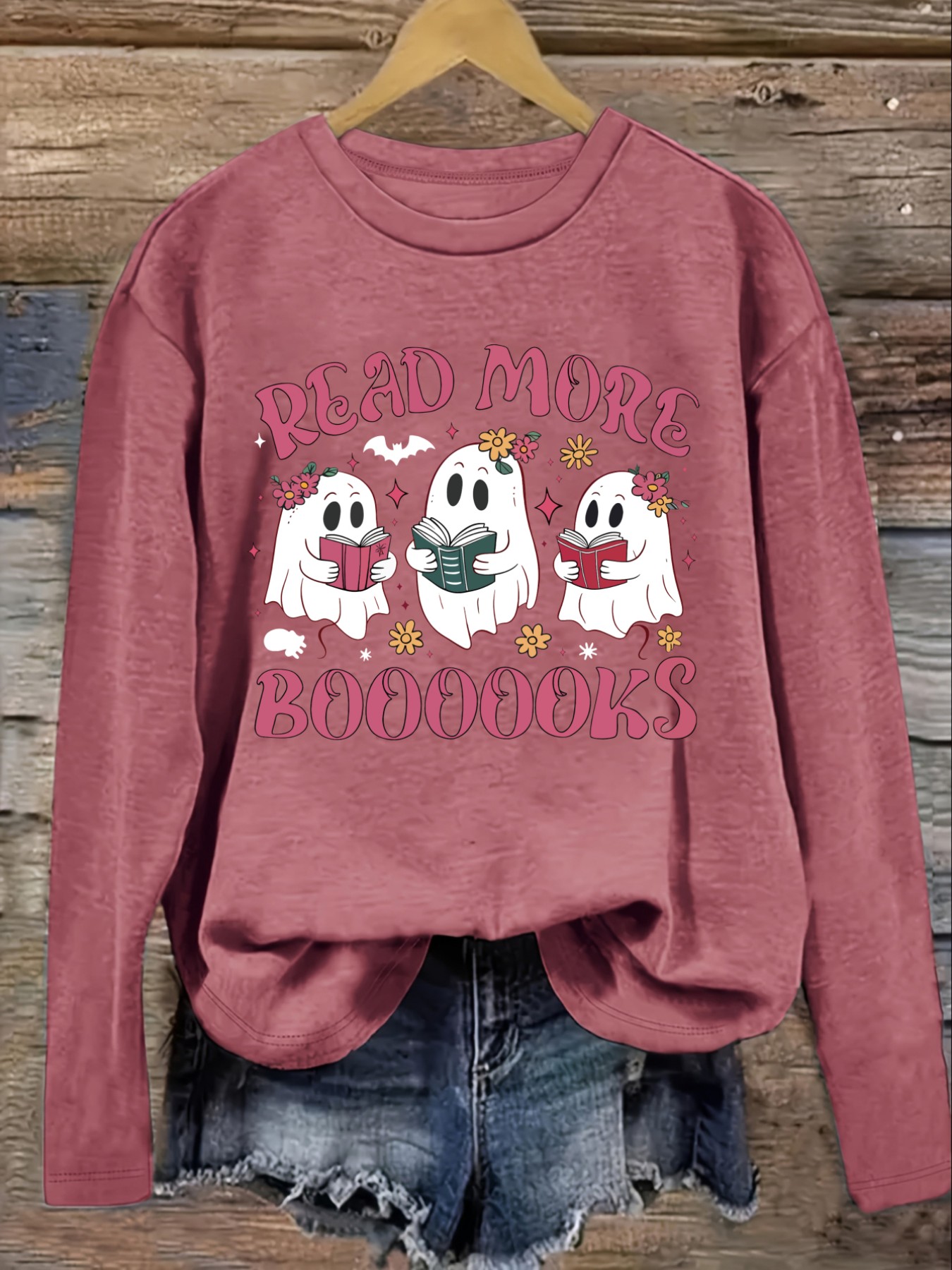 Camiseta Casual de Manga Larga - Books reseña y precio