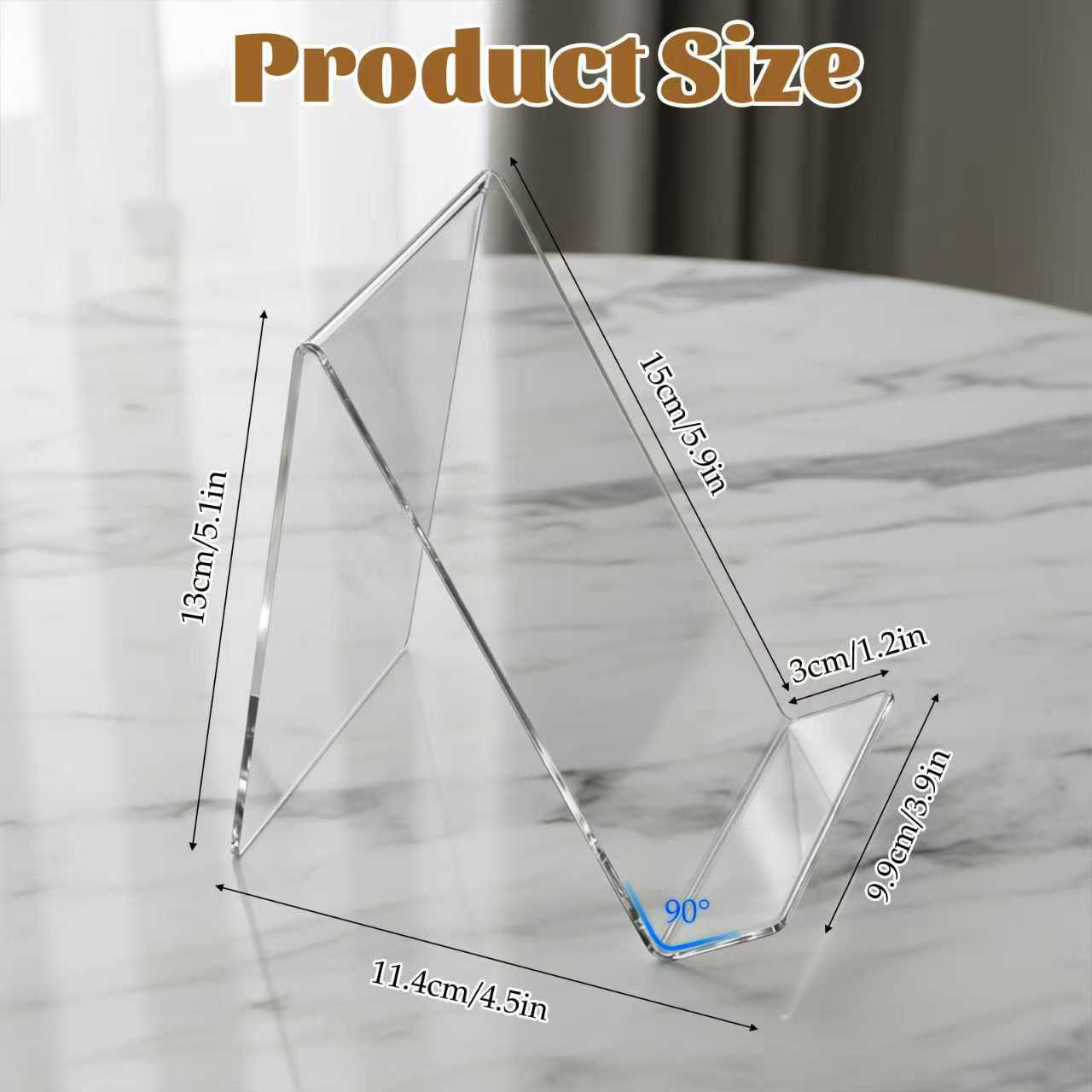 Paquete de 12 soportes acrílic - Clear Acrylic Book Stand Holder reseña y precio