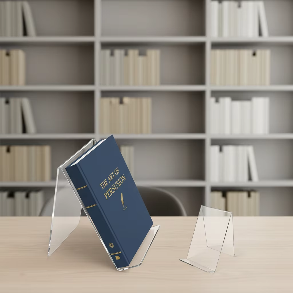Paquete de 12 soportes acrílic - Clear Acrylic Book Stand Holder reseña y precio