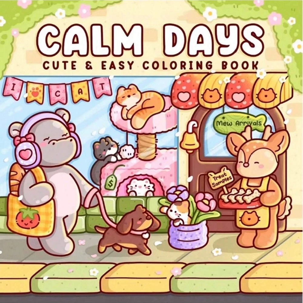 Libro para Colorear con Lindos - Adult Coloring Book Stress Relief reseña y precio