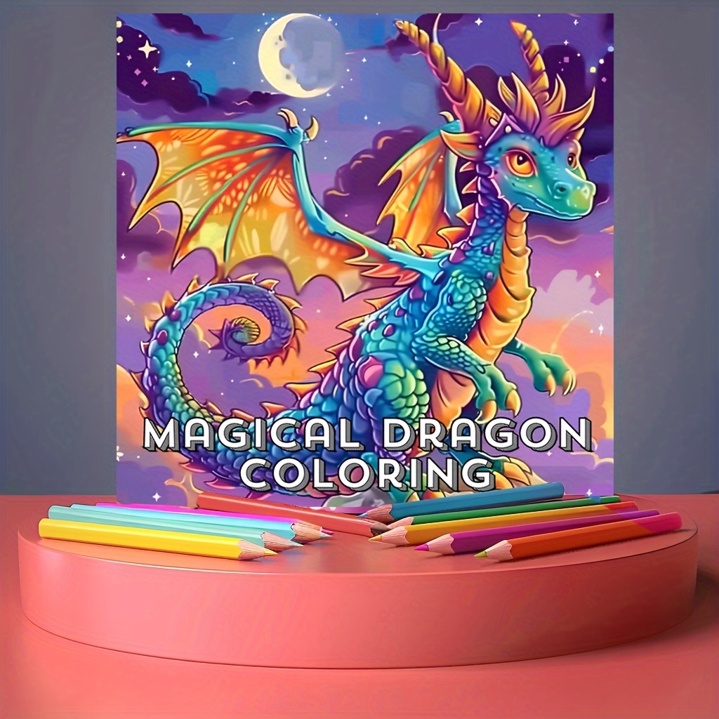 1 libro para colorear de dragó - Adult Coloring Book Stress Relief reseña y precio