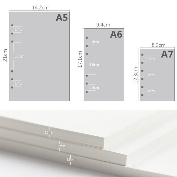 Recambio de Hojas Sueltas para - A5 Spiral Dotted Grid Notebook reseña y precio